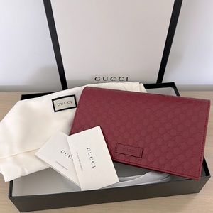 SOLD Brand New Authentic GUCCI black Leather Micro GG GUCCISSIMA